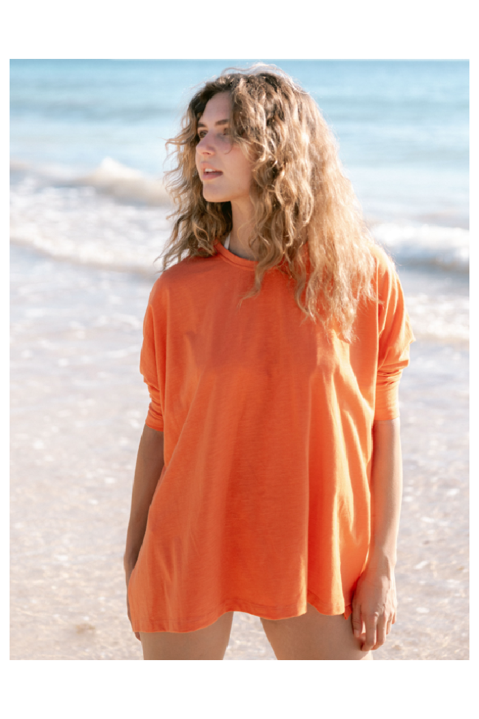 Social Justice Dandylion Tee in Catalina Blue