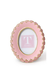 PINK SCALLOPED MINI PHOTO FRAME